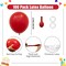100-Pack 12in Red Latex Balloons – Party Decor for Birthday, Wedding, Baby Shower & Halloween